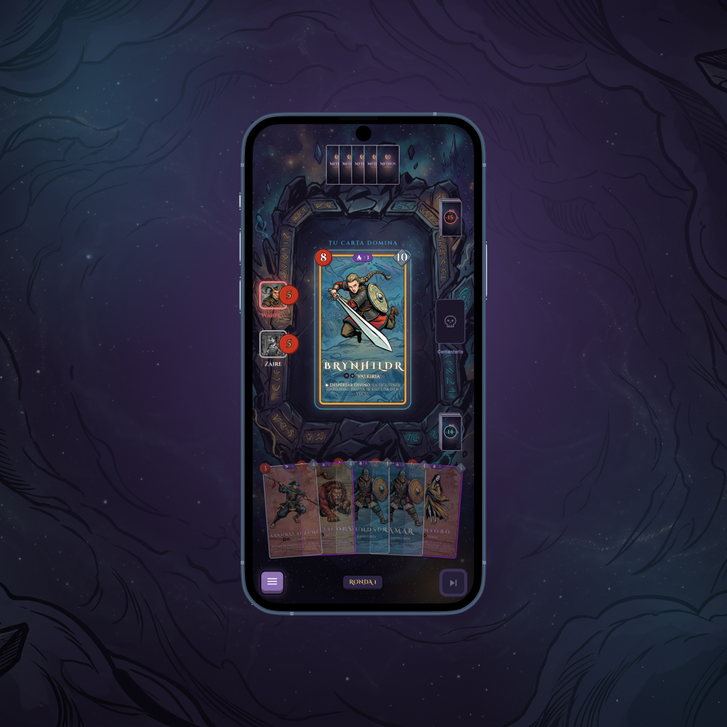 Duelo elemental de Mythfate en móvil